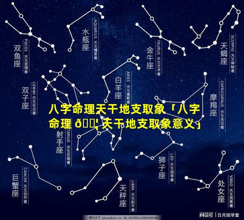八字命理天干地支取象「八字命理 🐦 天干地支取象意义」
